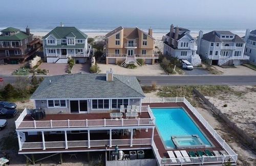 West Hampton Dunes House | Luxury Home W/Huge Rap Around deck largest Pool on ocean private large dining