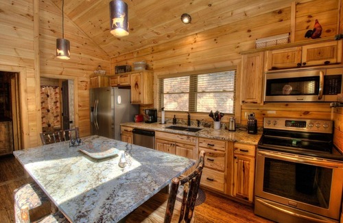 Bryson City Cabin | Luxury Honeymoon Suite-10 min from Smoky Mtn Railway & NOC