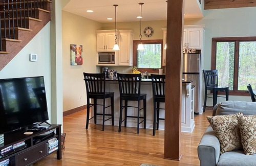 Scottsville House | Luxury Lake House w/DIRECT Lake access Dock Tennis/Pickleball/Basketball Court.