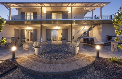 Campagnatico Villa | Luxury villa, swimming pool, shaded terraces, panoramic view, sauna fitness room