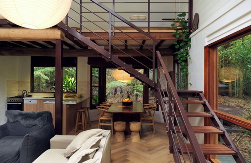 Foxground Cottage | Lyrebird House, an off-grid escape nestled in Foxground's lush rainforest.