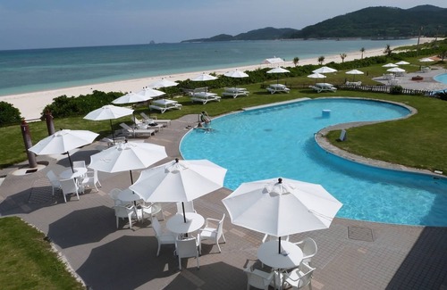 Kumejima Hotel | Main Building 2nd Floor Island View Twin vs | /Shimajirigun Okinawa