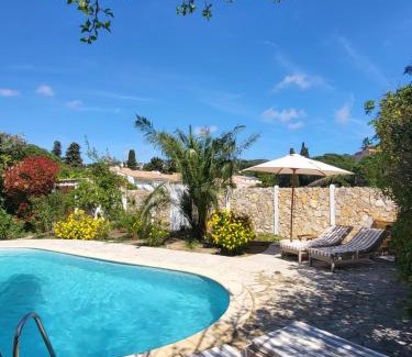 Plage de la Garonnette Villa | Maison Fruitier with pool at 15m from the Beach in Sainte-maxime