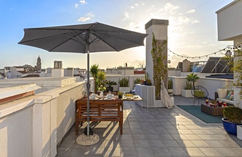 La Merced Apartment | -MalagaSunApts- Attic DoubleTerrace* Parking&Pool