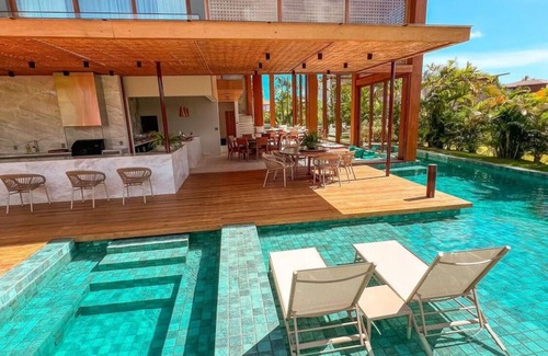 Praia do Forte House | Mansão em Praia do Forte Vista Mar, Condominio Piscinas Naturais - Jangadas