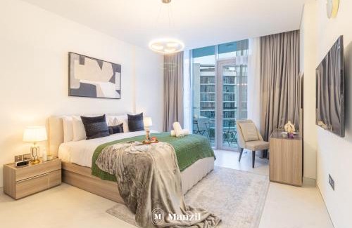 Dubai Apartment | Manzil - 3BR + Maid in District One with Burj View