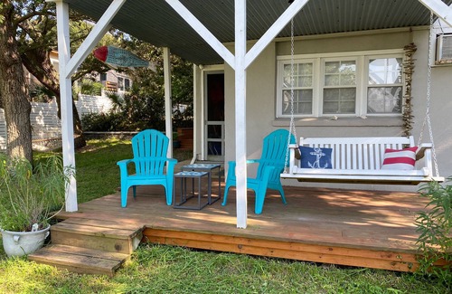 Folly Beach Cottage | Marshfront Suite downstairs @ the Sea Pear Cottage — views + steps to the beach!
