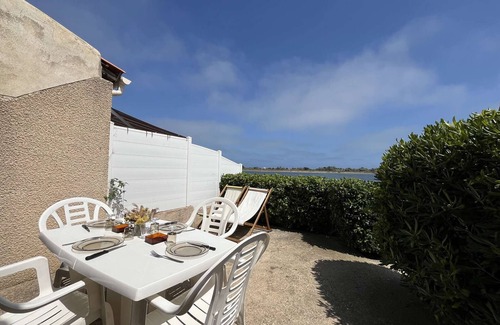 Les Ayguades Apartment | Mezzanine studio with terrace, 4 beds, near shops and beach, private parking