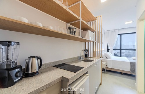 Centro Apartment | MHFA Studios em Prédio Luxuoso Vista Mar