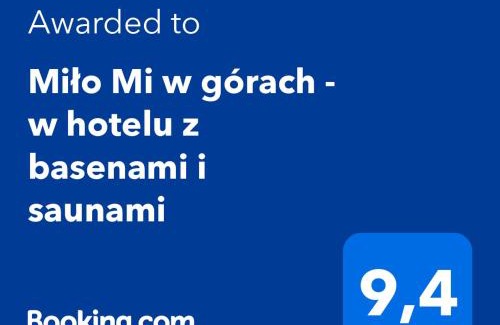 Szklarska Poreba Apartment | Miło Mi w górach - budynek główny hotelu z basenami i saunami - parking GRATIS