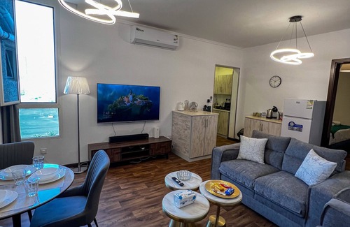 Ash Shati Apartment | Micro Sea View Aprt غرفة و صالة