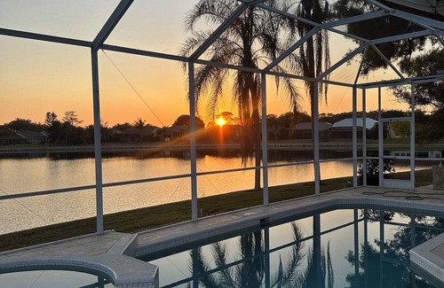 Naples House | Million dollar lake views; 4-bed 3 bath pool house- Old World Charm in Naples FL