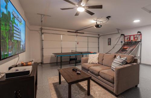 Meridian House | Mineral Soak Rockers Fire Pit Game Room Fun