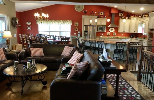 Big Creek House | Minimal Steps to the Lakefront 2 Slip Dock, Hot Tub, 2Kitchen, 2 Ice Makers