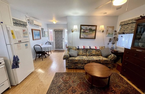 Ocracoke House | Minnow: Waterfront efficiency cottage, hot tub, private sandy beach.