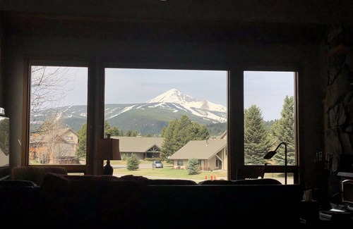 Big Sky Condo | Minutes away from Big Sky Resort! Incredible mountain view from golf course.