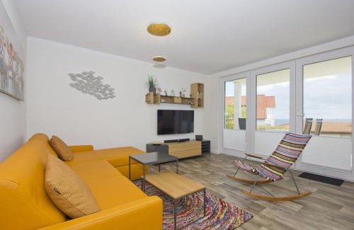 Gohren Apartment | mit Meerblick und Terrasse, gratis Nutzung vom AHOI Erlebnisbad und Sauna in Sellin - Meeresblick FeWo 68