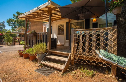 Sainte-Croix-du-Verdon House | Mobile Home 'Marinière' with Lake View, Private Pool and Air Conditioning
