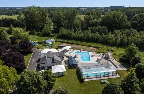 Loches House | Mobilheim PREMIUM 3 Zimmer 5 Personen Klimaanlage + TV 2sdb