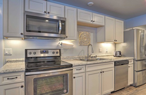 South Addition Apartment | Modern Anchorage Getaway, Steps from Coastal Trail