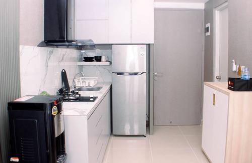 Cikarang Apartment | Modern Look And Restful Studio At 32Th Floor Vasanta Innopark Apartment