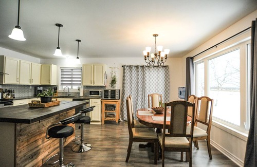 Kemble House | Modern Rustic Home with WoodStove & Pool Table