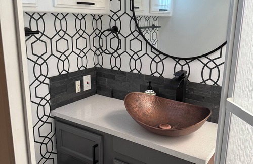 Spokane House | Modern RV on a serene, adventure filled property with AC, WiFi