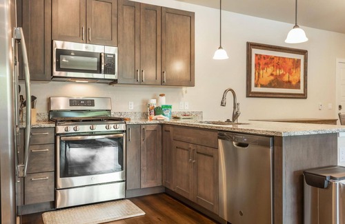 Dillon Condo | Modern Sail Lofts: Walk to the Lake, Marina and Dining, Enjoy the Scenic Mountain and Lake Views!