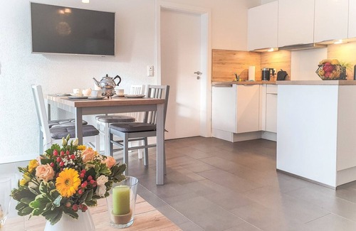 Greetsiel Apartment | Modern, spacious, comfort apartment on the ground floor for four people and a baby.