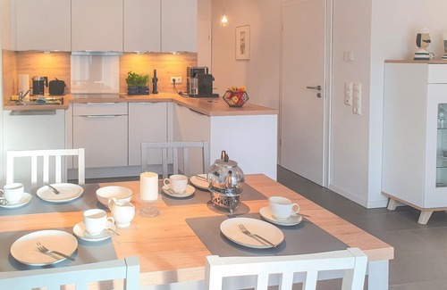 Greetsiel Apartment | Modern, spacious, comfort apartment on the ground floor for four people and a baby.