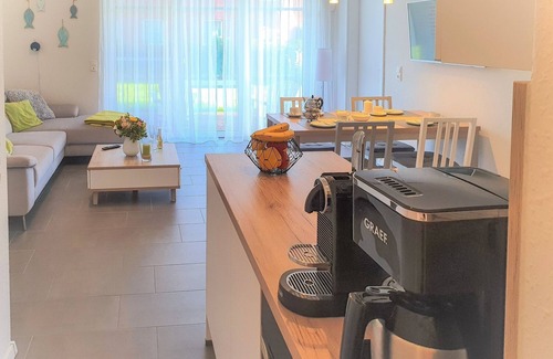 Greetsiel Apartment | Modern, spacious, comfort apartment on the ground floor for four people and a baby.