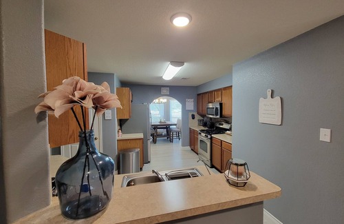 Barrett House | Modern unique 3 bedroom home with indoor fireplace, updated to today standards.