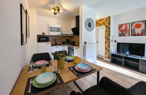 Joessnitz Apartment | Modern vacation apartment in a quiet, idyllic location. 2+2 persons possible.