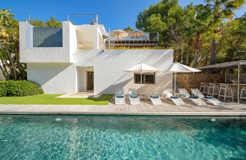 Sant Antoni de Portmany Villa | Modern Villa with Seaviws Sleeps 14