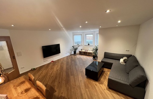 Albig Apartment | Moderne Souterrainwohnung im Schönen Rheinhessen