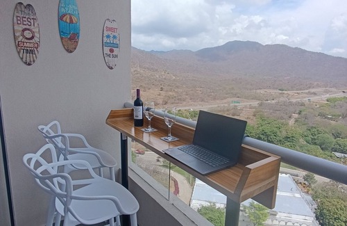 Comuna 3 Apartment | Modernity and Relaxation in front of the Sea Santa Marta, Beach, Swimming Pool and wonderful view
