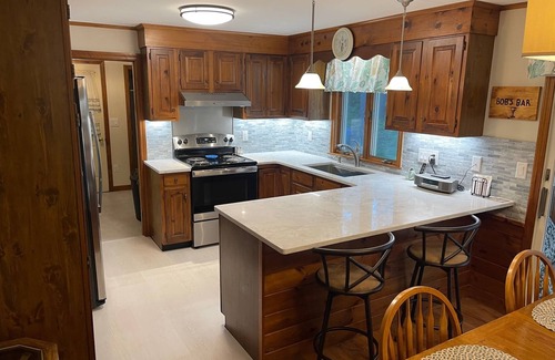 Moody House | Moody Beach is only a 1/2 mi walk away! Located in a Quiet Neighborhood.