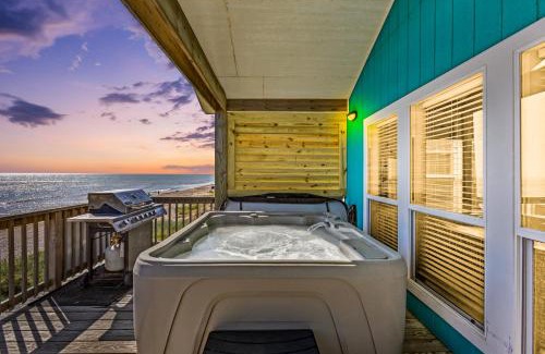 Port Bolivar House | MoonStone 3BR Beachfront w Hot Tub Amazing Beach Views and Large Deck
