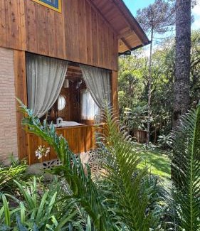 Campo Alegre Ski Chalet | Morada Alma Gêmea Chalé casal hidro e mirante