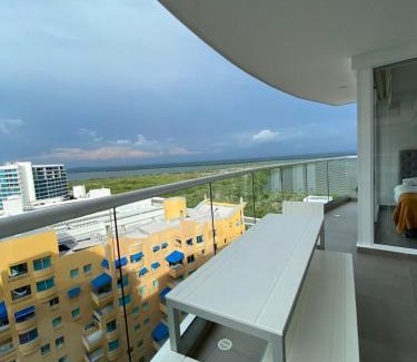 La Boquilla Apartment | Morros Cartagena frente a playa Hotel las Américas Edificio Spiaggia Apto Duplex