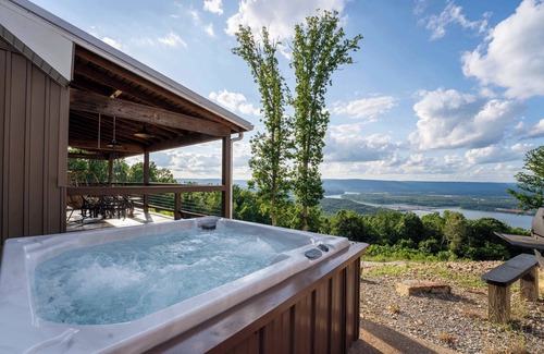 Bryant Cabin | Mountain High Cabin with hot tub, fire pit, & indoor pool!