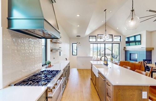 Tamarack House | Mountain view home with private hot tub & spacious patio