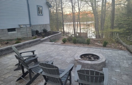Mayfield House | Multi-week rental directly on Chandler Lake deck, fire pit, tandem kayak.