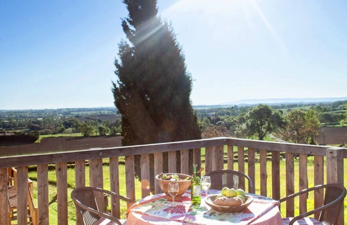 Beauville House | Mutley Barn over looks the unspoilt country-side with floor to ceiling windows.