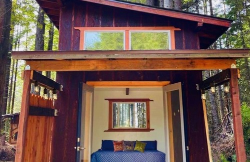 Fort Bragg Cabin | Nature Retreat - 2 private cabins in a magical Redwood forest with ocean views