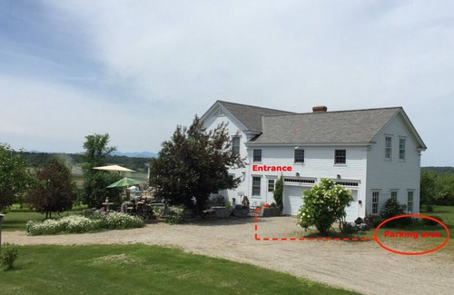 Whiting Apartment | Near Middlebury, VT vicinity with 360° mountain views from organic apple orchard