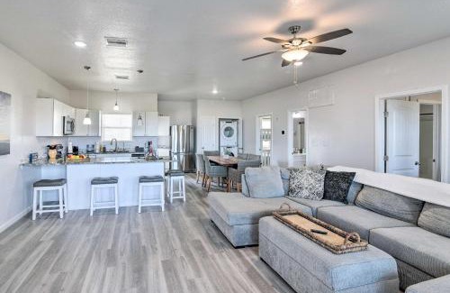 Surfside Beach Apartment | Near Ocean Surfside Beach Gem with Deck and Views!