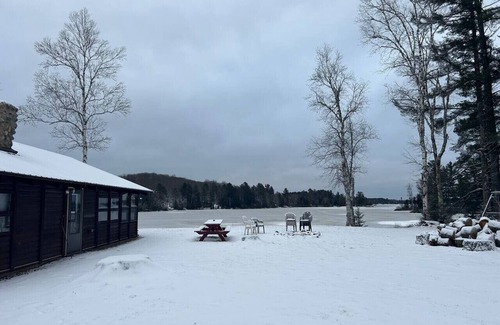 Michigamme Cabin | Near the Snowmobile Trail - Cozy Lake Ruth cabin with private sandy beach