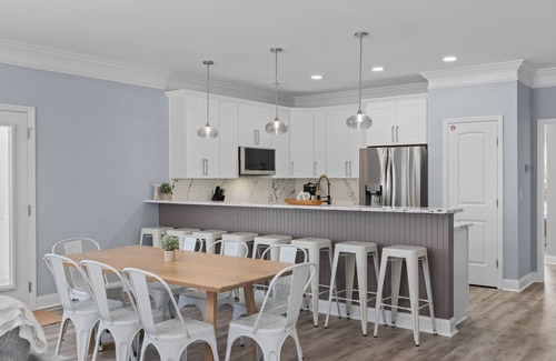 Garden City House | New 6 BR beach house with private hot tub & pool! Walk to beach! Sleeps 18