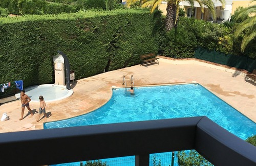 Plaine de la Brague Apartment | New apartment with air conditioning T2, classified 4 * SEA VIEW with SWIMMING POOL private garage